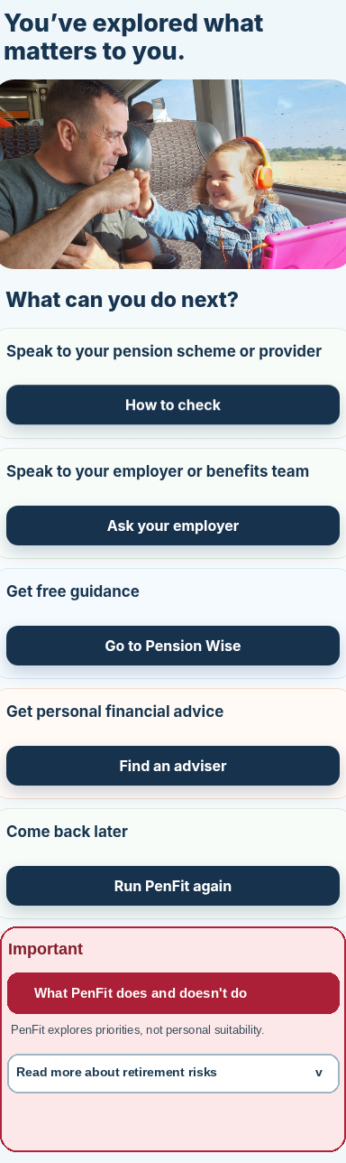 PenFit Member next steps and Important notice